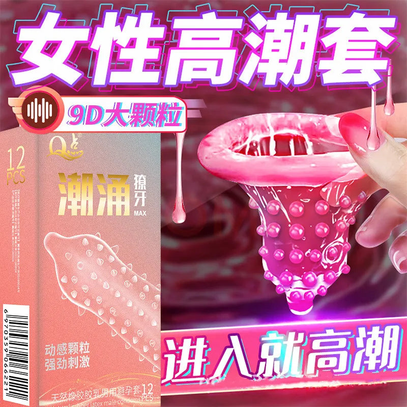 Black Condoms for Men Delay Ejaculation Latex Penis Sleeve Long Lasting Vaginal Condoms Adults Sexulaes Toys Safer Contraception