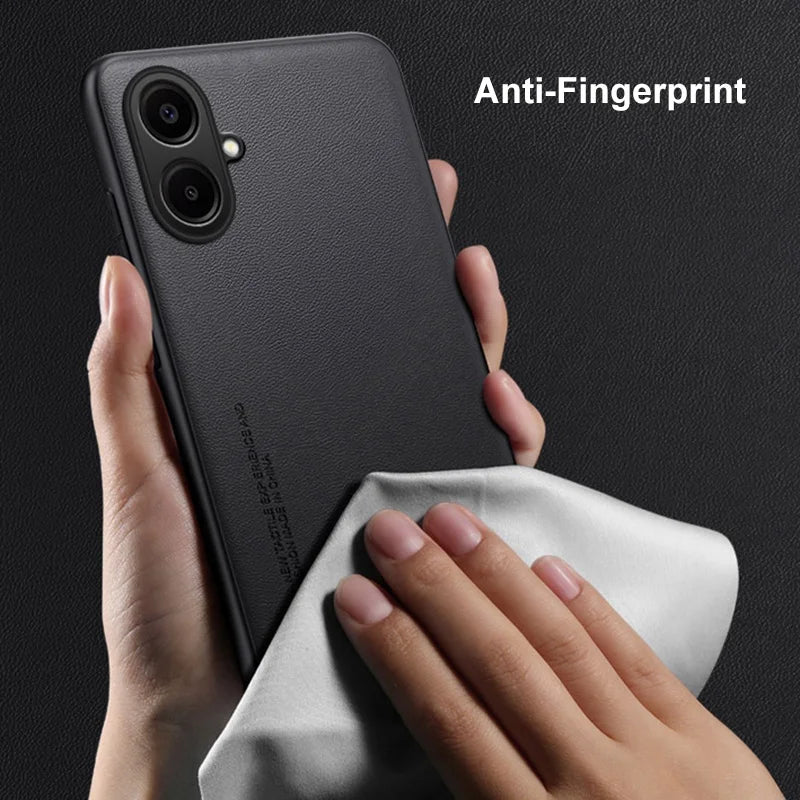 Luxury PU Leather Case For Samsung Galaxy A07 4G Back Cover Silicone Shockproof Full Protection Phone Case For Samsung A07 Coque