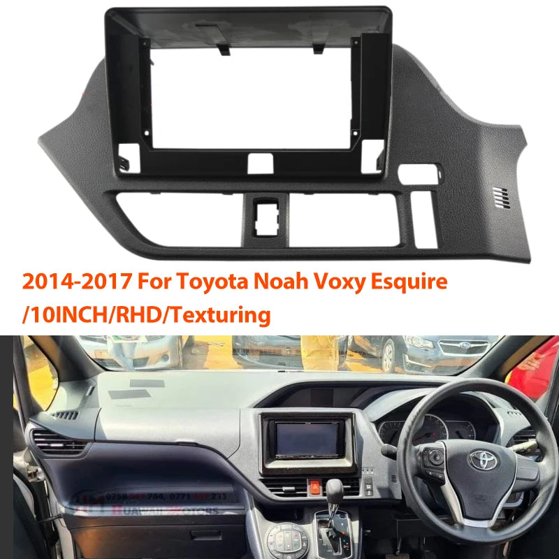 10.1 Inch For Toyota Noah 80 Esquire Voxy 2014-2018 Car Radio Stereo Android MP5 GPS Player 2 Din Head Unit Fascia Panel Frame