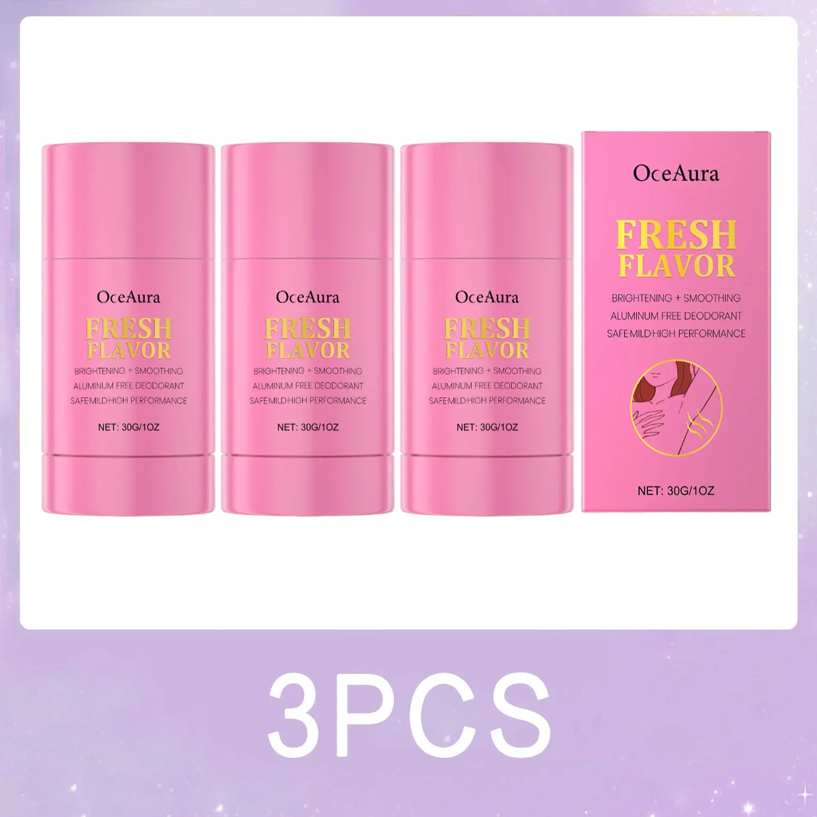 Body Odor Remover Antiperspirant Stick Underarm Deodorant Cream Anti Sweating Refreshing Portable Long-Lasting Fragrance Balm