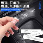 3D Metal Car Interior Decorative Badge Emblem Sticker for Toyota Camry Corolla Prado Hilux Yaris Supra Fortuner Auto Accessories