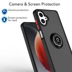 Armor Funda For Samsung Galaxy A07 4G Case Magnetic Ring Stand Holder Coque For Galaxy A 07 GalaxyA07 Hard PC Matte Back Cover