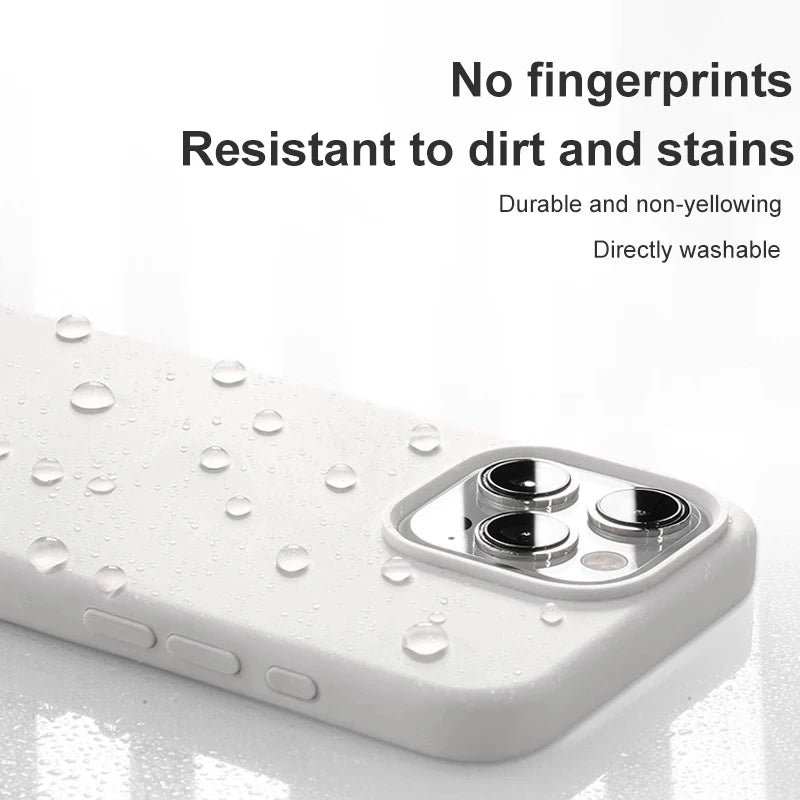 Official Solid Colour Liquid Silicone Magnetic Wireless Charging Phone Case For iPhone 17 Pro Max 16 15 14 13 Soft Bumper Cover
