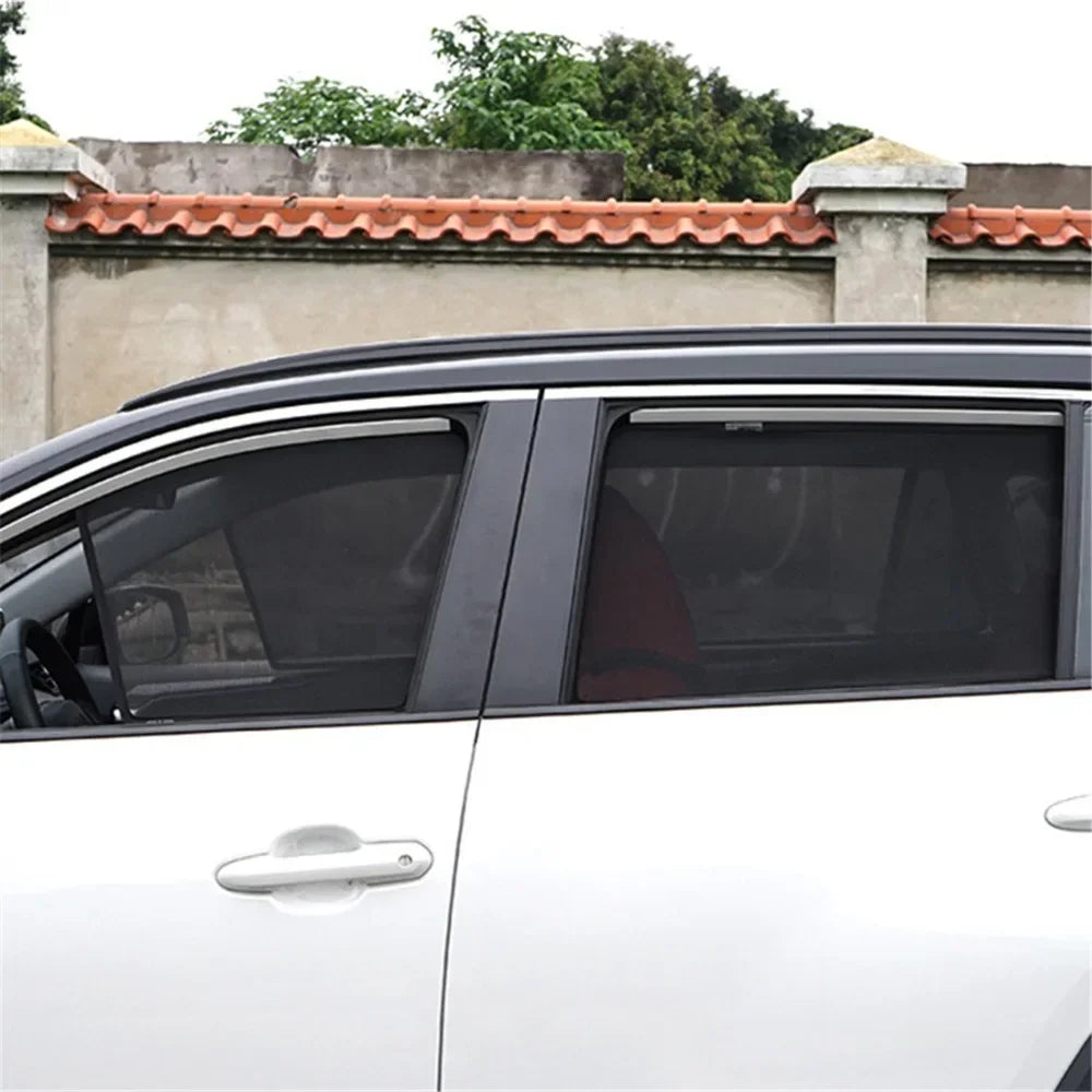 Custom Car Window Sunshade For Toyota Corolla Sedan E140 2009-2013 10th Gen Magnetic Curtain Mesh Front Windshield Frame Curtain