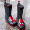 New Original Marvel cartoon kids Spider-Man Boots Student Rain Boots Children's  Fashion  Shoes Non-Slip Short shoes