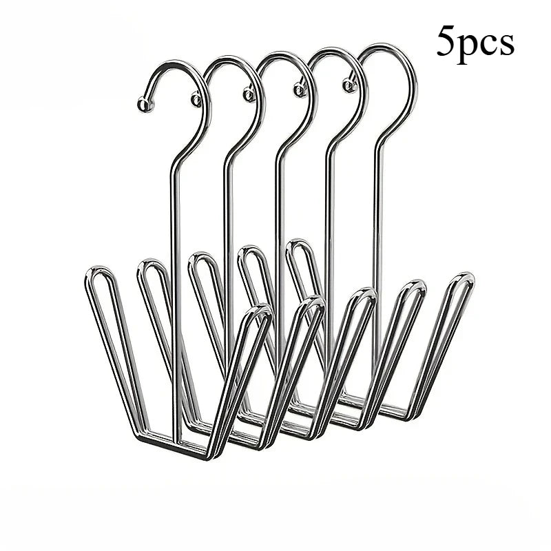 Stainless Steel Shoe Rack, Multi-Functional Shoe Rack with Double Hook Design, Shoe Drying Rack for Dehumidifying Hanging Shoes