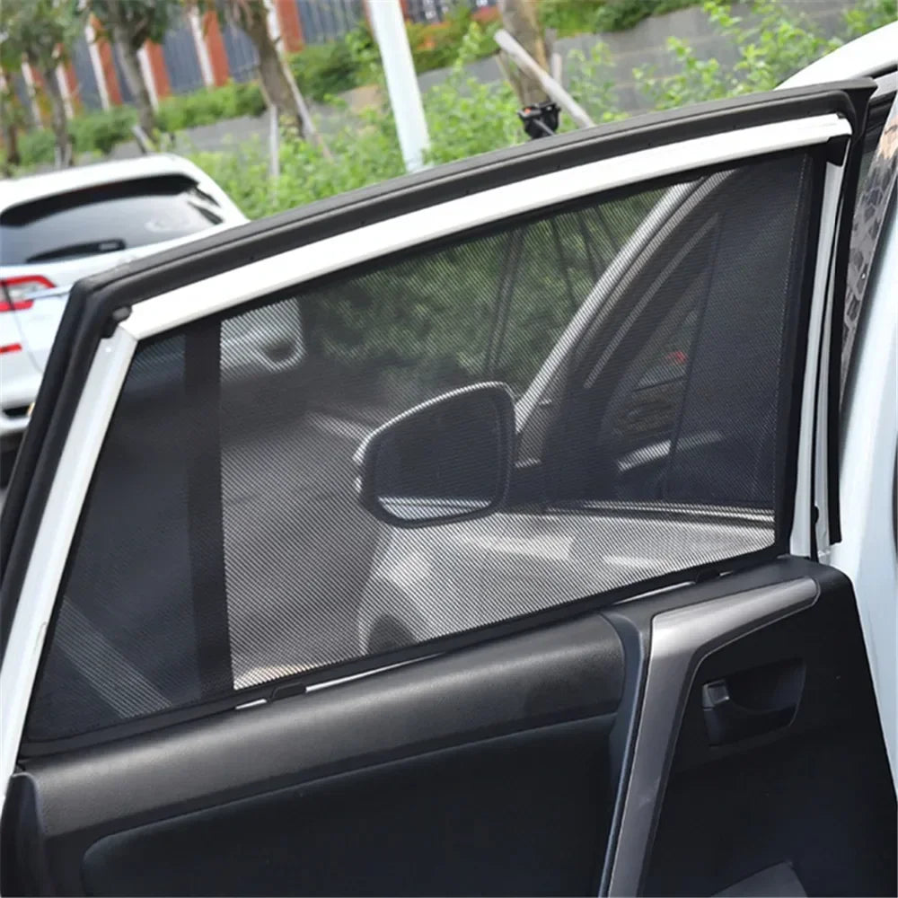 Custom Car Window Sunshade For Toyota Corolla Sedan E140 2009-2013 10th Gen Magnetic Curtain Mesh Front Windshield Frame Curtain