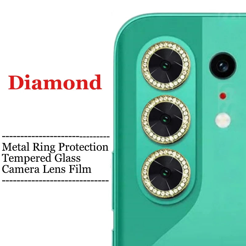 For Tecno Camon 50 Pro 4G 5G Glitter Ring Tempered Glass Camera Lens Protector,Diamond Lens Protector For Tecno Camon 50 Ultra