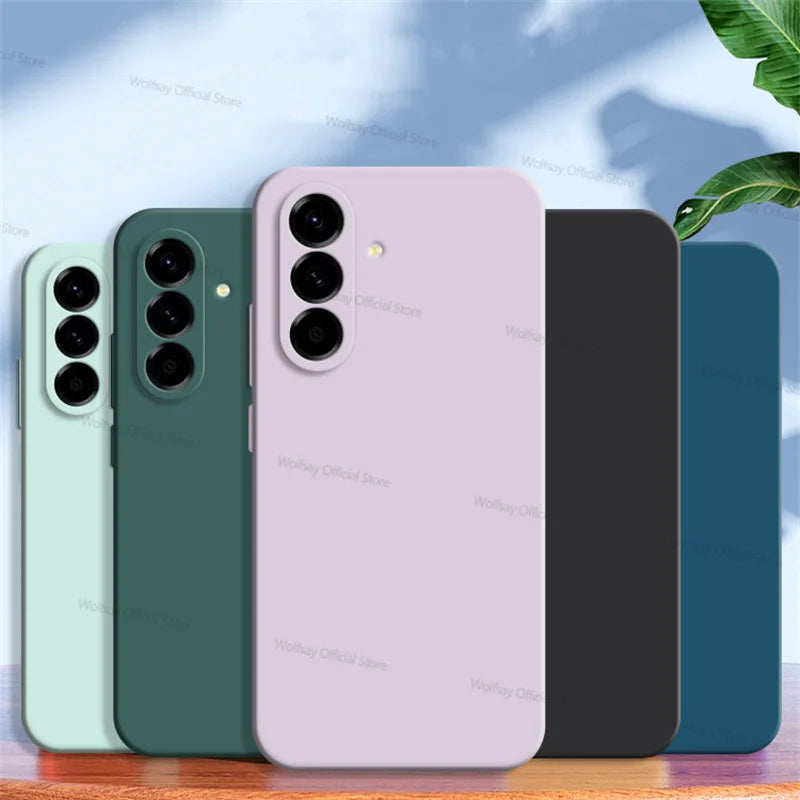 For Samsung Galaxy A17 5G Case Samsung Galaxy A17 5G Cover Cases Luxury TPU Shockproof Liquid Silicone Protective Phone Cover