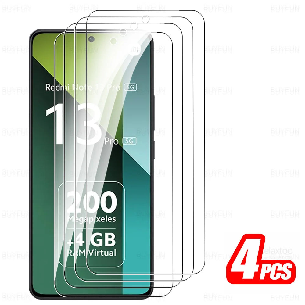 8 in 1 Tempered Glass For Redmi Note 13 15 Pro 5G Camera Glass Xiaomi Note13 14 Note14 13Pro 15Pro 4G HD Lens Screen Protector