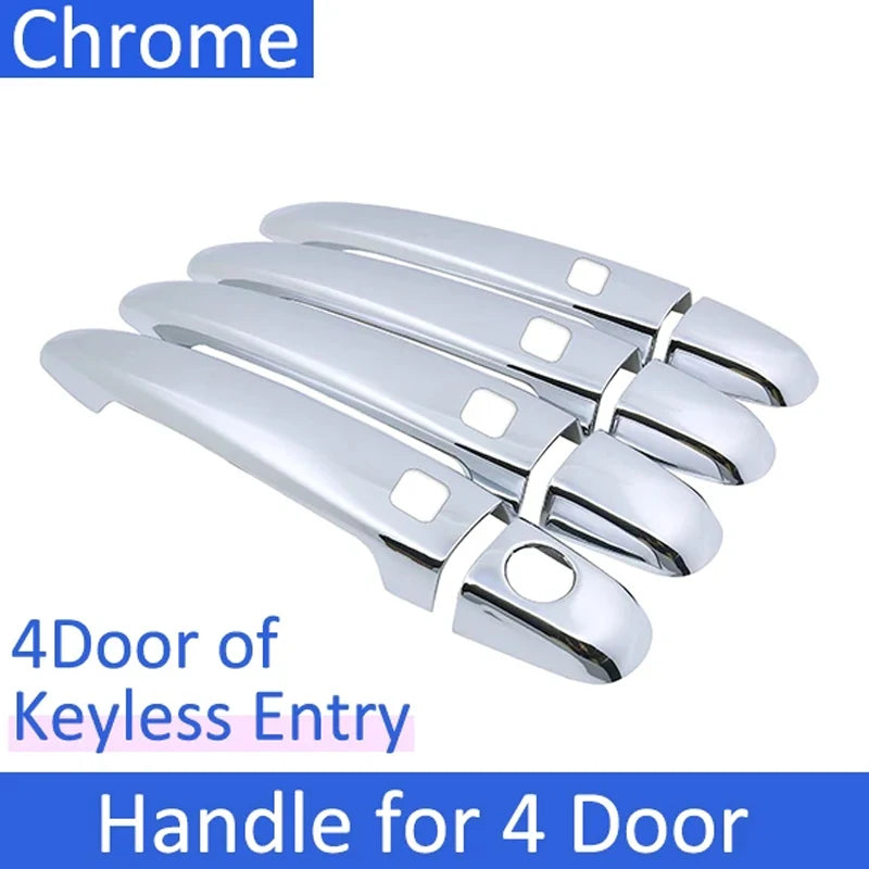 For Toyota Noah Voxy NAV1 R70 2007~2014 Luxury Car Door Handles Covers Exterior Scratch Protective Decor Rustproof Accessories