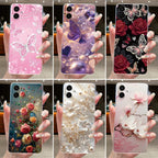 For Samsung A07 2025 Clear Phone Case Luxury Butterfly Flowers Casing For Samsung Galaxy A07 SamsungA07 A 07 Silicone Back Cover