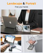 Eary for Samsung Galaxy Z Flip 7 6 Case for MagSafe 360°Rotatable Magnetic Kickstand Wireless Charging Anti Scratch Phone Cover