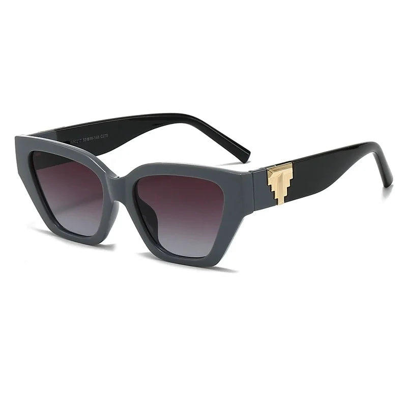 2025 Luxury Glamour Brand Women Sunglasses Stylish Cat Eye Fashion Ladies Glasses Trend Designer Gradient Eyewear UV400