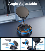 Eary Wireless Car 15W Fast Charger Suction Cup Phone Holder Stand Magnetic Car Mount Dashboard Magsafe Fit for iPhone Samsung HW
