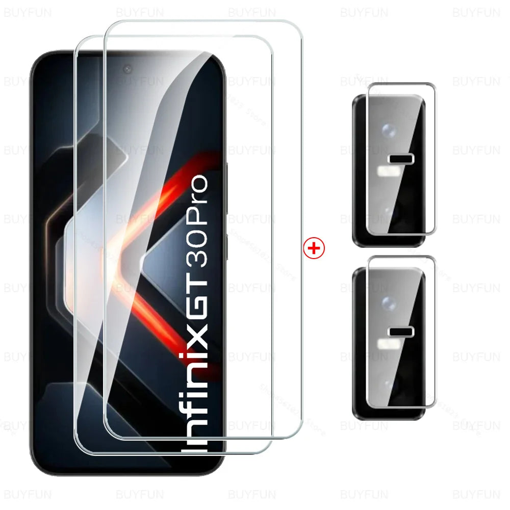 4in1 Full Cover Tempered Glass For Infinix GT 30 Pro Screen Protector Glass InfinixGT30Pro GT30Pro G T 30Pro 5G HD Camera Film