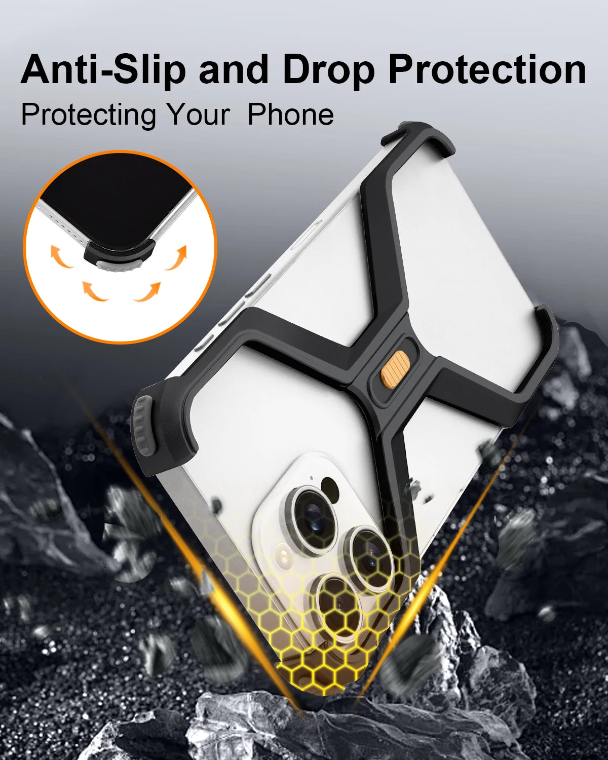 Eary X-Shaped Minimalist Phone Case For iPhone 16 Pro Max Ultra Thin Heat Dissipation Bumper Shockproof Protective Cover 2025