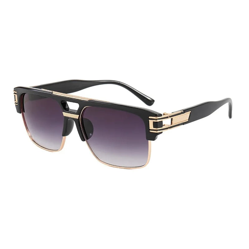 ORIGINAL VINTAGE Luxury Brand Men Sunglasses Vintage Designer Mens Glasses Square Retro Fashion Eyewear UV400