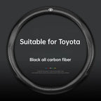 Universal Carbon Fiber Steering Wheel Cover for Toyota Corolla Vios Camry - Fits Crown Highlander Levin Ruizhi - Four Seasons Fi