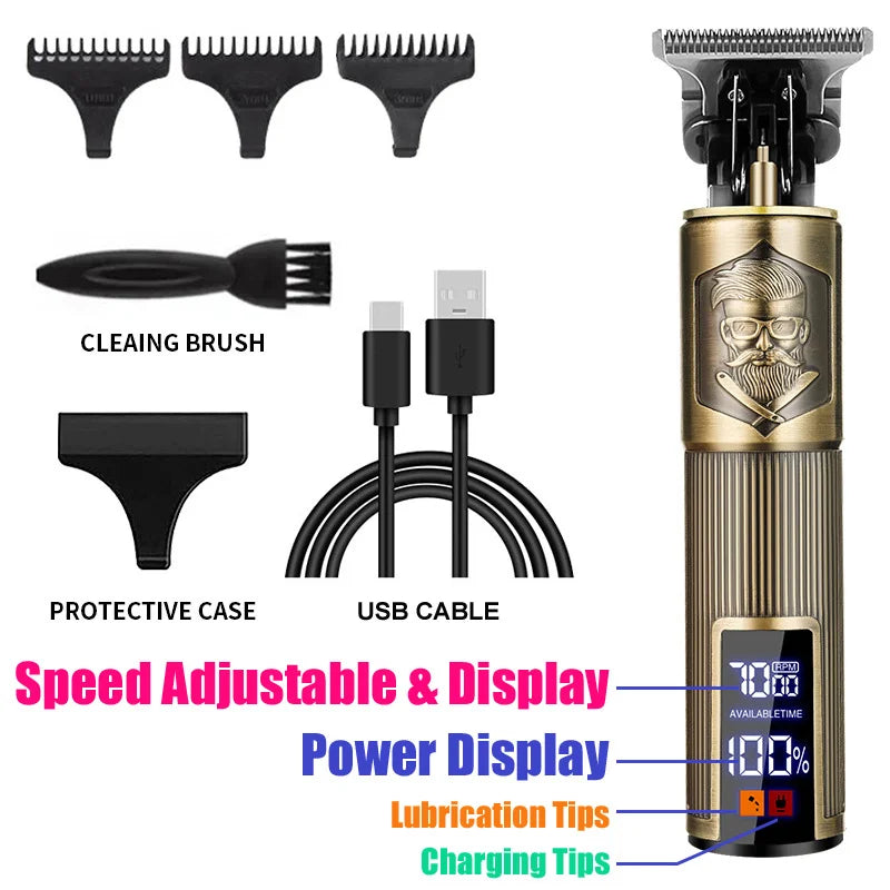 2026 Top Selling! T9 Hair Clipper Beard Shaving Body Hair Trimmer Clippers Electric Hair Cutting Machine Professional Barber