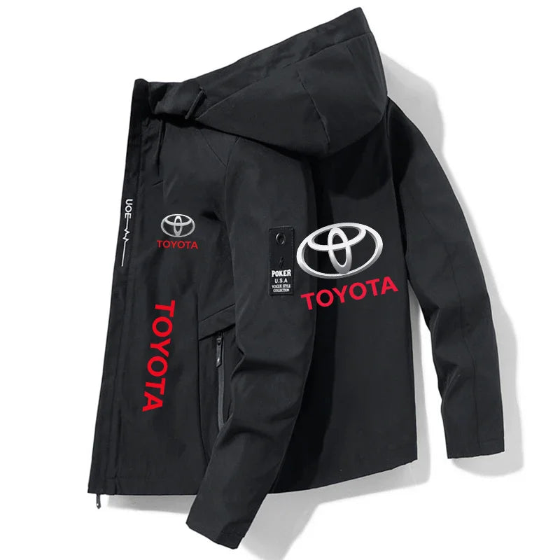 2026 Toyota Spring and Autumn New Men Fashion Zipper Hooded Jacket High Quality Windproof and Outdoor Comfortable Coat