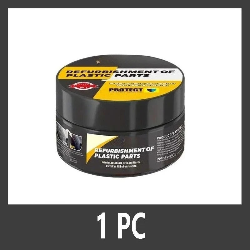 Car Interior Repair Paste, Interior and Exterior Plastic Polishing Wax, Scratch Repair, Also Suitable for Tires.