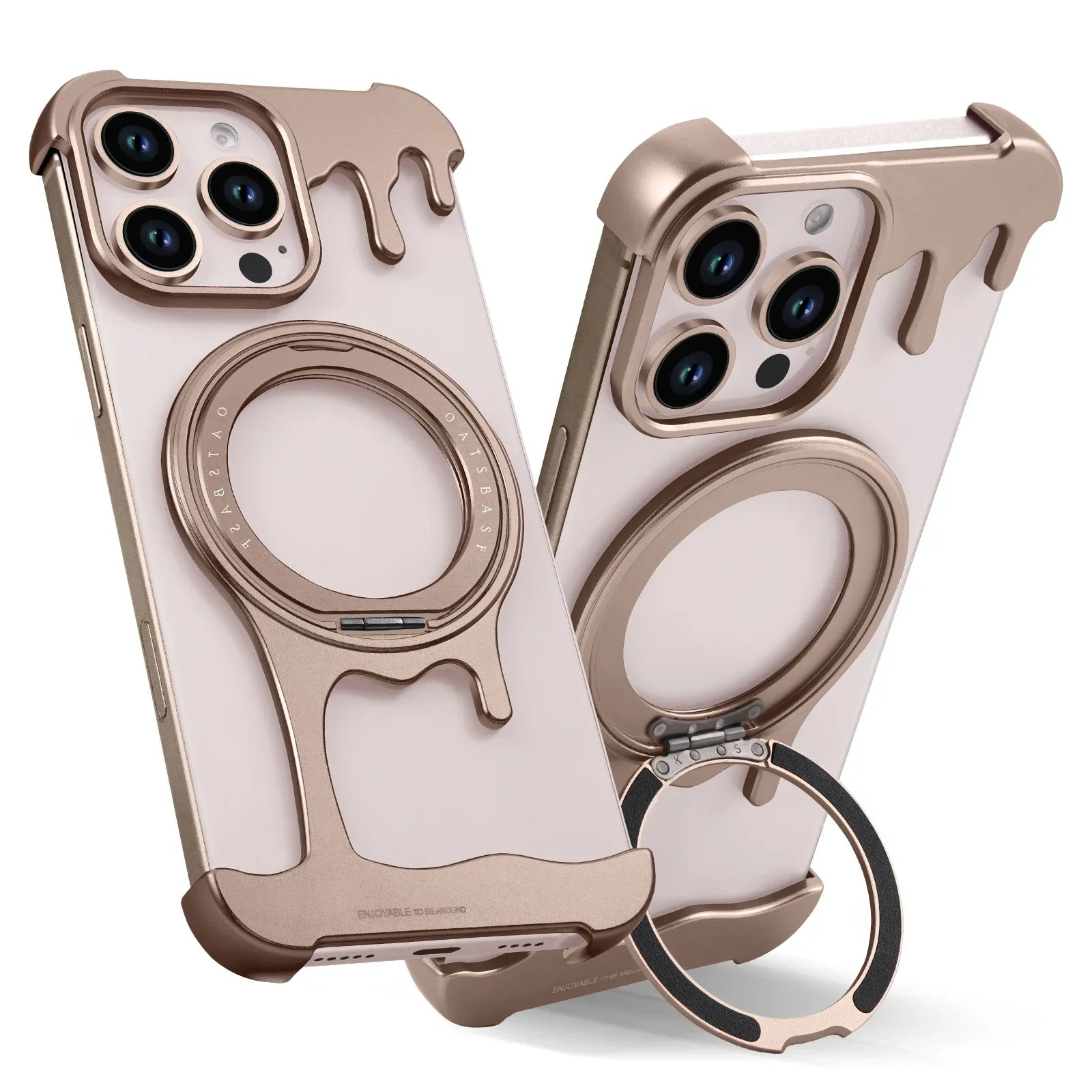 Eary Frameless Metal Bumper Phone Case for iPhone 16 15 14 Pro Max Magnetic for Magsafe Wireless Charge Shockproof 13 Plus Cover