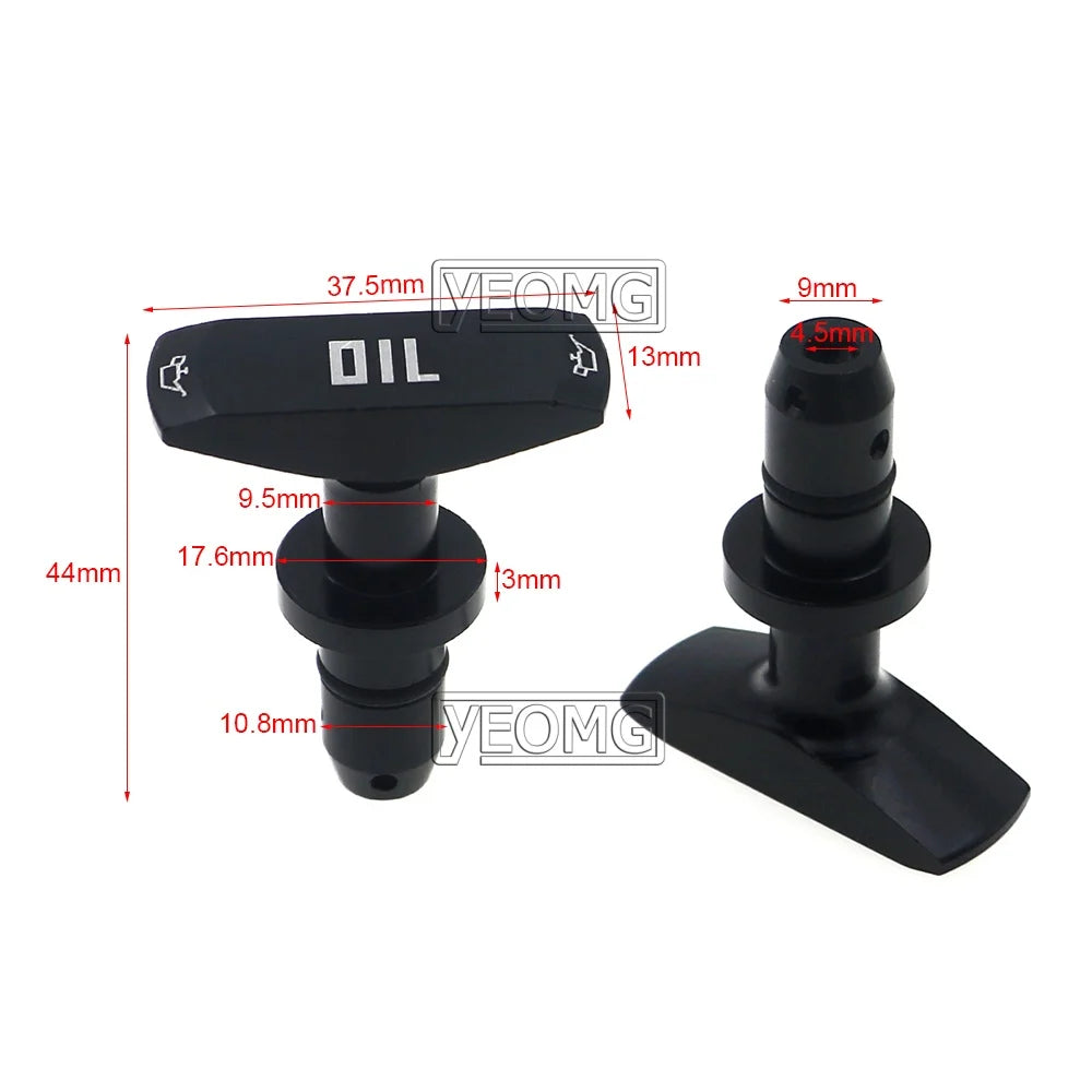 Car Oil Dipstick Pull Handle Aluminum Engine Oil Pull Handle Replacement Decoration