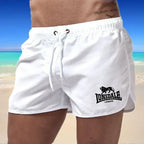 Men's Beach Shorts Lonsdale-Print Sport Running Pants Shorts Swimwear Movement Quick Dry Surf Shorts Swimwear
