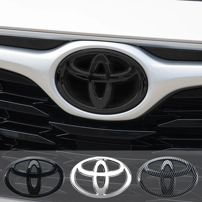 Car Logo 3D for Toyota Car series Corolla Camry RAV4 Front Head Grill Hood Bonnet Emblem Rear Tail Bumper Trunk Boot Mark Badge