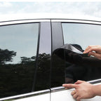 Car Pillar Posts Door Window Trim Cover Stickers Decal for Toyota Noah R70 Voxy 2008 2009 2010 2011 2012 2013 Auto Styling