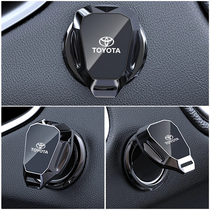Car Engine Start Button Protective Cover Push Button Stickers For Toyota Corolla Yaris Camry Prius RAV4 CHR Hilux Accessories