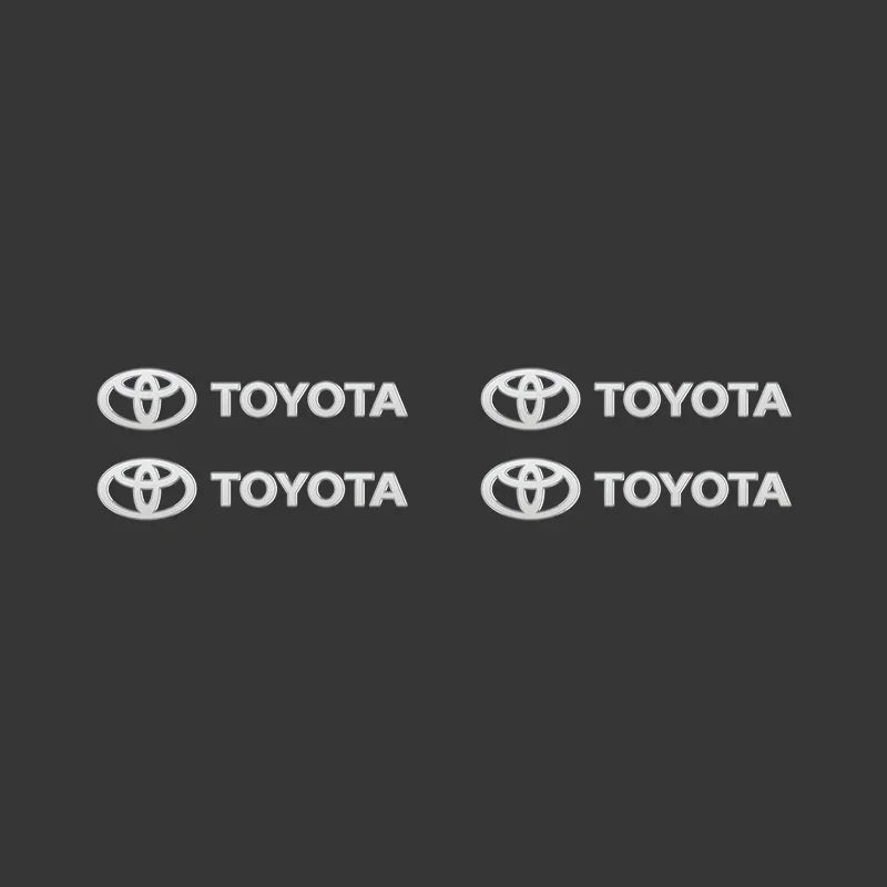 3D Metal Car Interior Decorative Badge Emblem Sticker for Toyota Camry Corolla Prado Hilux Yaris Supra Fortuner Auto Accessories