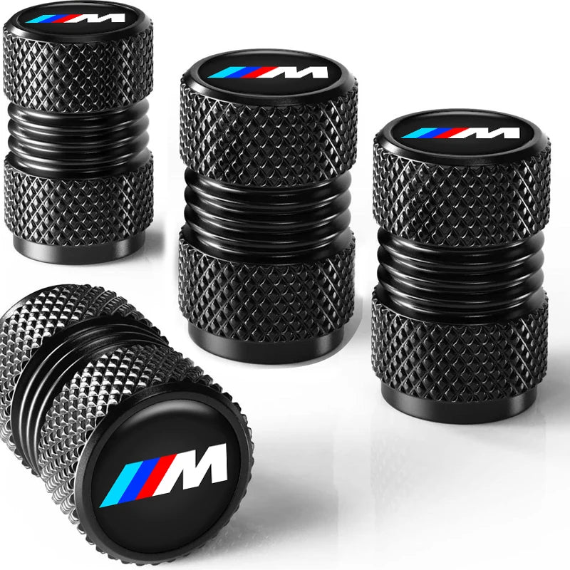 4Pcs Car Wheel Tire Valve Caps Air Stem Covers Accessories For Bmw M M3 M5 Performance E36 E39 E46 E53 E90 E60 E61 E93 X3 X1
