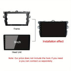 Corolla E140/150 9 Inch Fascia For Toyota Corolla 2006-2012 Car Radio Android MP5 Player Frame 2 Din Stereo Dashboard Cover