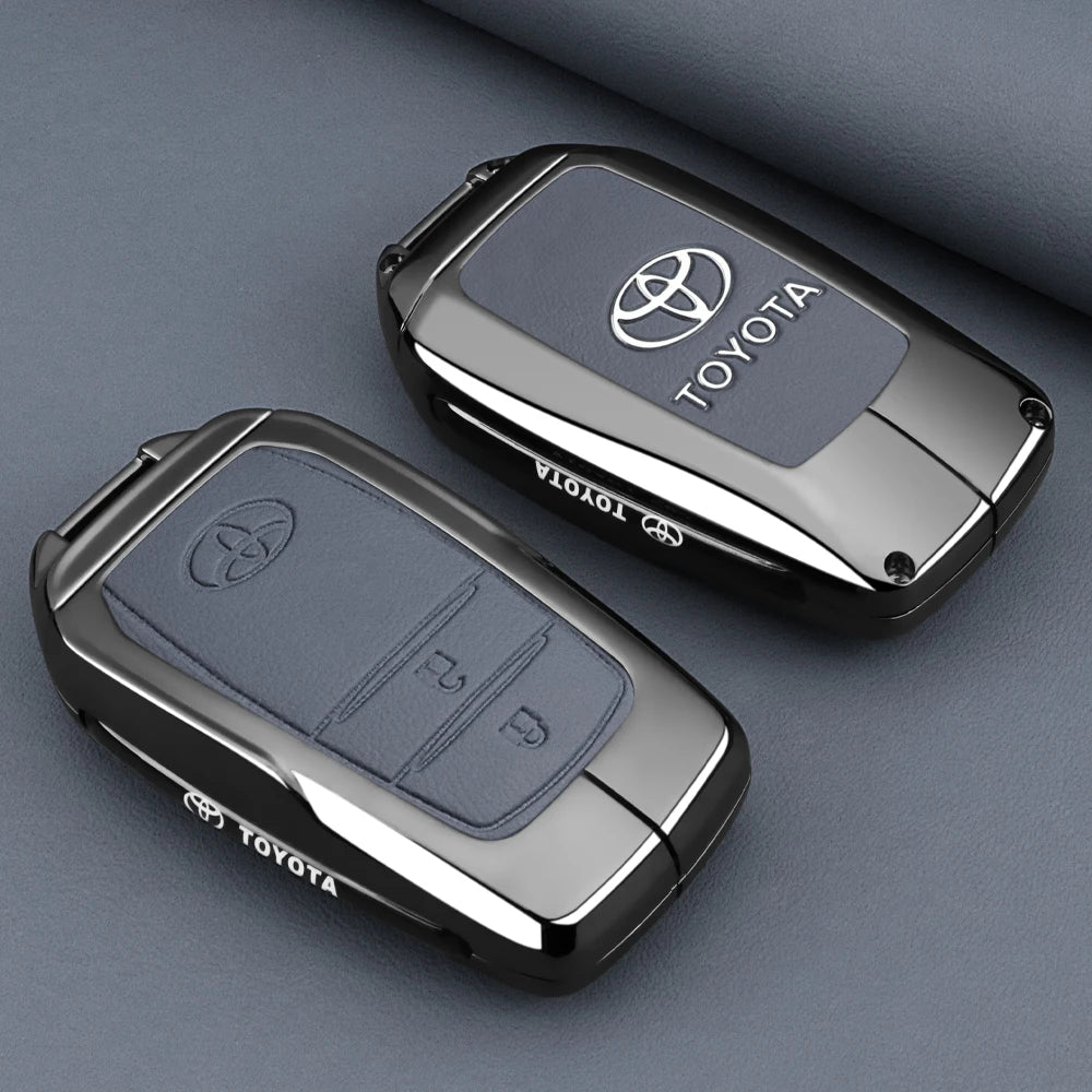 Car Key Fob Case Cover Shell for Toyota C-HR Hilux Fortuner Land Cruiser 200 Camry Corolla Crown RAV4 2023 2024 2025 Accessories