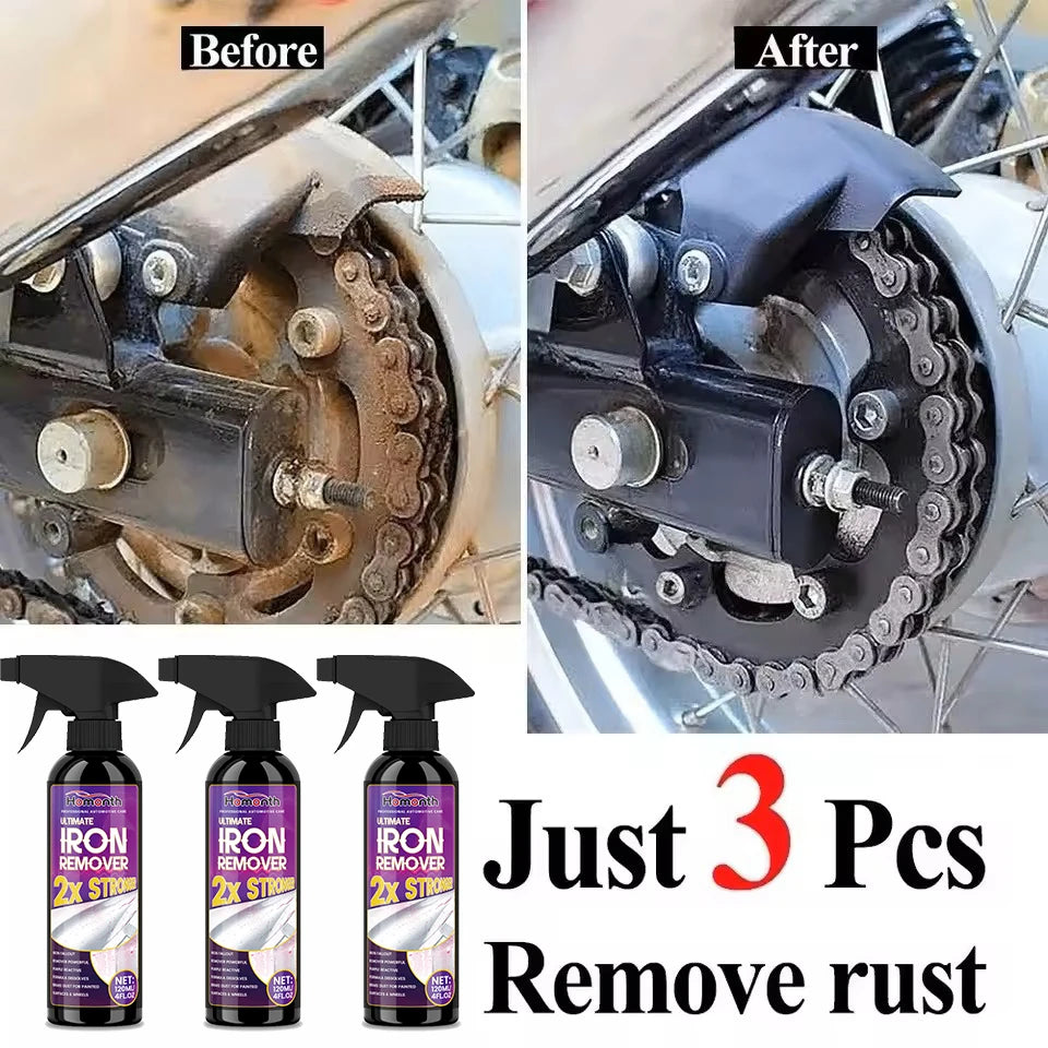 Latest car rust remover, car wheel care, fast rust remover, car exhaust pipe rust remover spray, cleans metal powder stains
