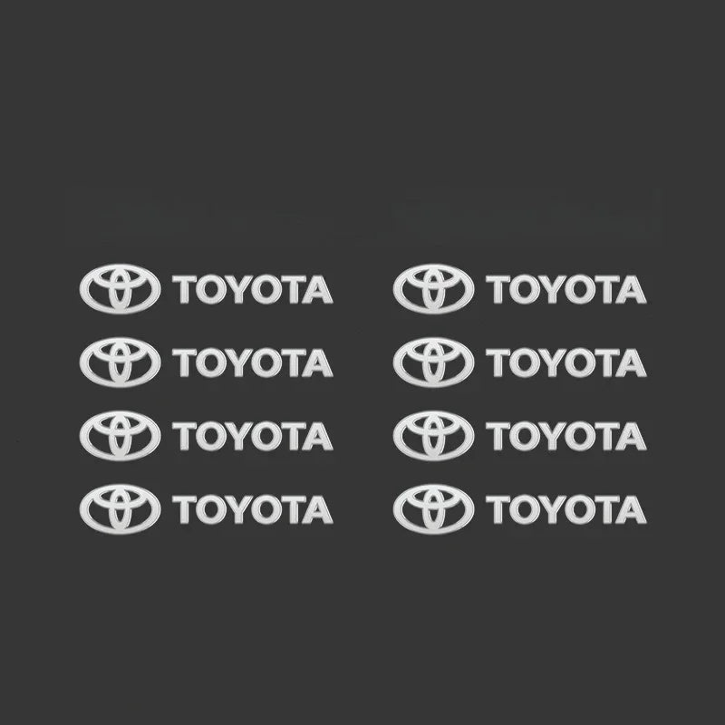 3D Metal Car Interior Decorative Badge Emblem Sticker for Toyota Camry Corolla Prado Hilux Yaris Supra Fortuner Auto Accessories