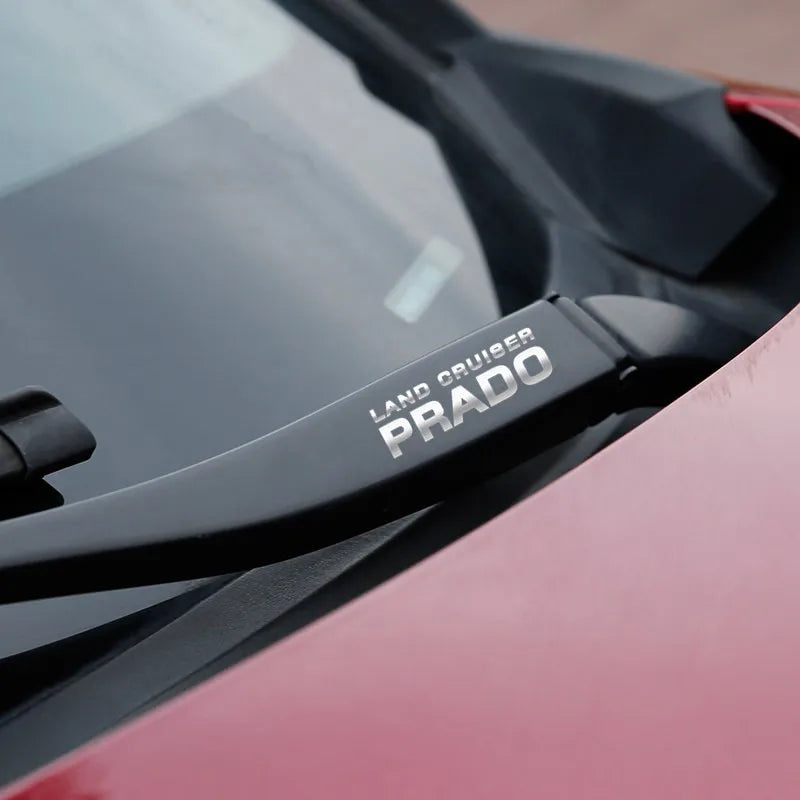 Car Window Wiper Stickers Metal Emblem for Toyota prado land cruiser Accessories