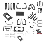 RHD For Toyota Voxy 90 Series 2021 2022 2023 Carbon Fiber inner Steering Wheel Button Decorative Cover Accessories Car Styling