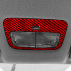 Carbon Fiber Car Reading Light Panel Sticker For Toyota Yaris 2006 2007 2008 2009 2010 2011 LHD RHD Reading Lamp Outer Trim