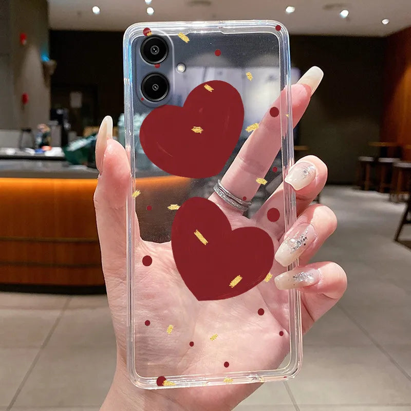 For Samsung A07 2025 Clear Phone Case Luxury Butterfly Flowers Casing For Samsung Galaxy A07 SamsungA07 A 07 Silicone Back Cover