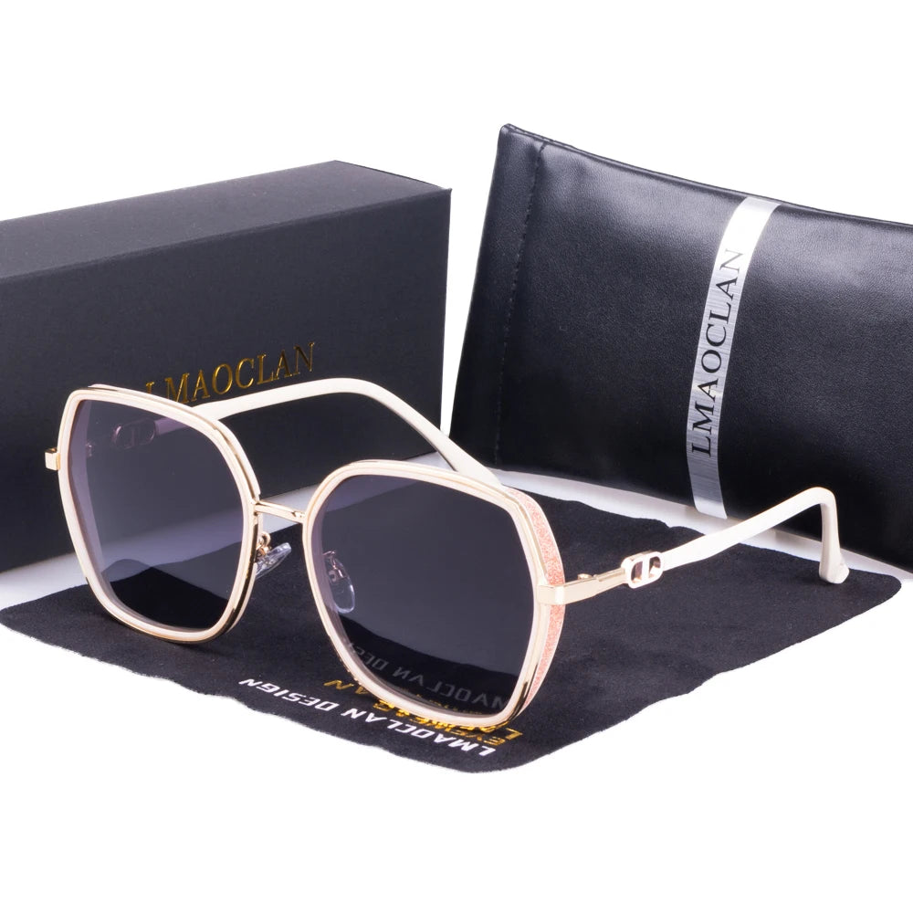 2024 New Women Polarized Sunglasses Luxury Fashion Ladies Vintage Brand Designer Female Sun Glasses oculos gafas