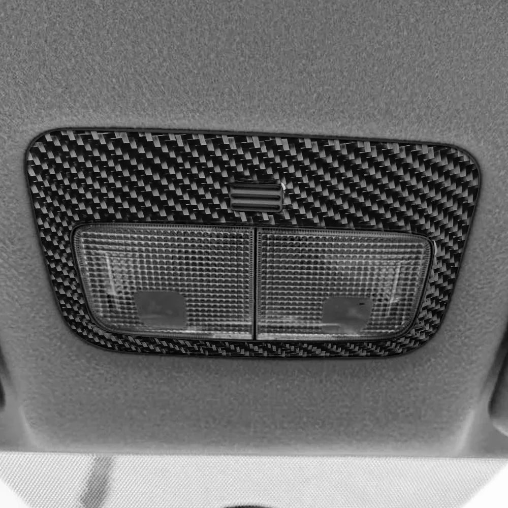 Carbon Fiber Car Reading Light Panel Sticker For Toyota Yaris 2006 2007 2008 2009 2010 2011 LHD RHD Reading Lamp Outer Trim