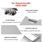 For Toyota Corolla 2001 2002 2003 2004 2005 2006 2007 2008 2009 2010-2019 Front Sun Visor Panel Driver Passenger Side Sunvisor