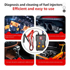 Newest Fuel System Scan Tool Automotive Cleaning Tool Kit Injector Flush Cleaner Car Fuel Injector Tester Portable 4 Pluse Mode