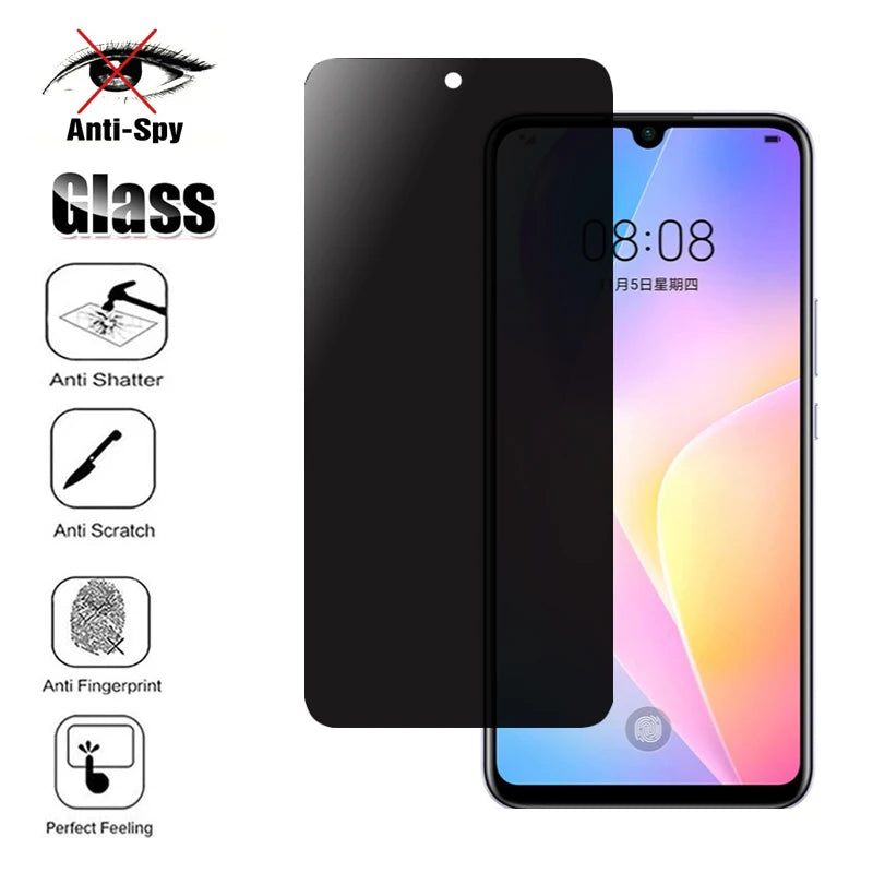 3D Privacy Screen Protectors For Huawei Nova 8SE 8I 3 3i 6 13 5T 12 lite Anti-spy Protective Glass For 12S 12i 11 SE 13i 15 Pro