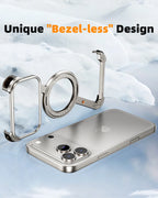 Eary Z Case for iPhone 17 Pro Max Air Phone Case Frameless 360°Rotation Magnetic Stand for Magsafe Shockproof Protective Cover