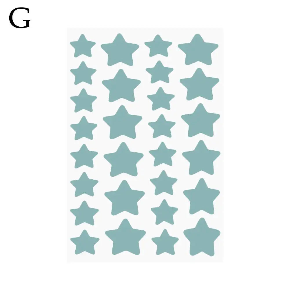 20-36 Counts Colorful Cute Star Heart Shaped Acne Treatment Sticker Concealer Invisible Pimple Acne Cover Skin Care
