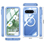 Suitable for Google Pixel 10 9 8 Pro XL 9A high transparency PC glass screen all inclusive phone case, magnetic protective cover